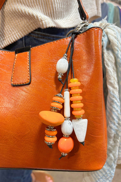 Leni Handmade Mixed Bead Handbag Charm Keychain Accessory