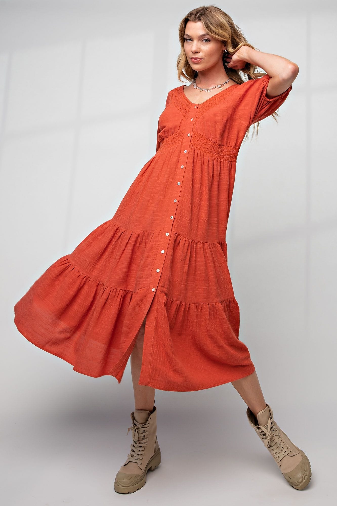 JDL Clothing, Dresses, Jdl Clothing Linen Loose Dress