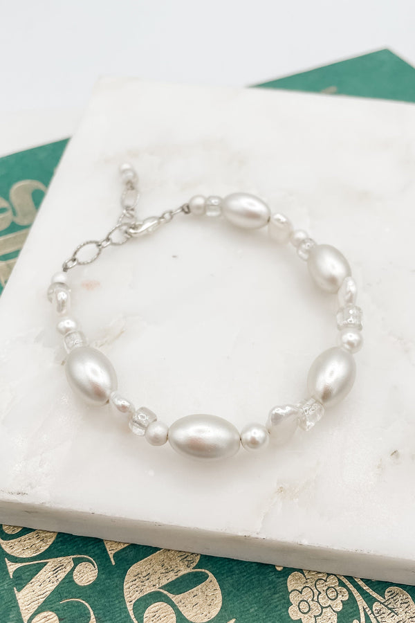 Evelyn Mixed Pearl and Bead Bracelet