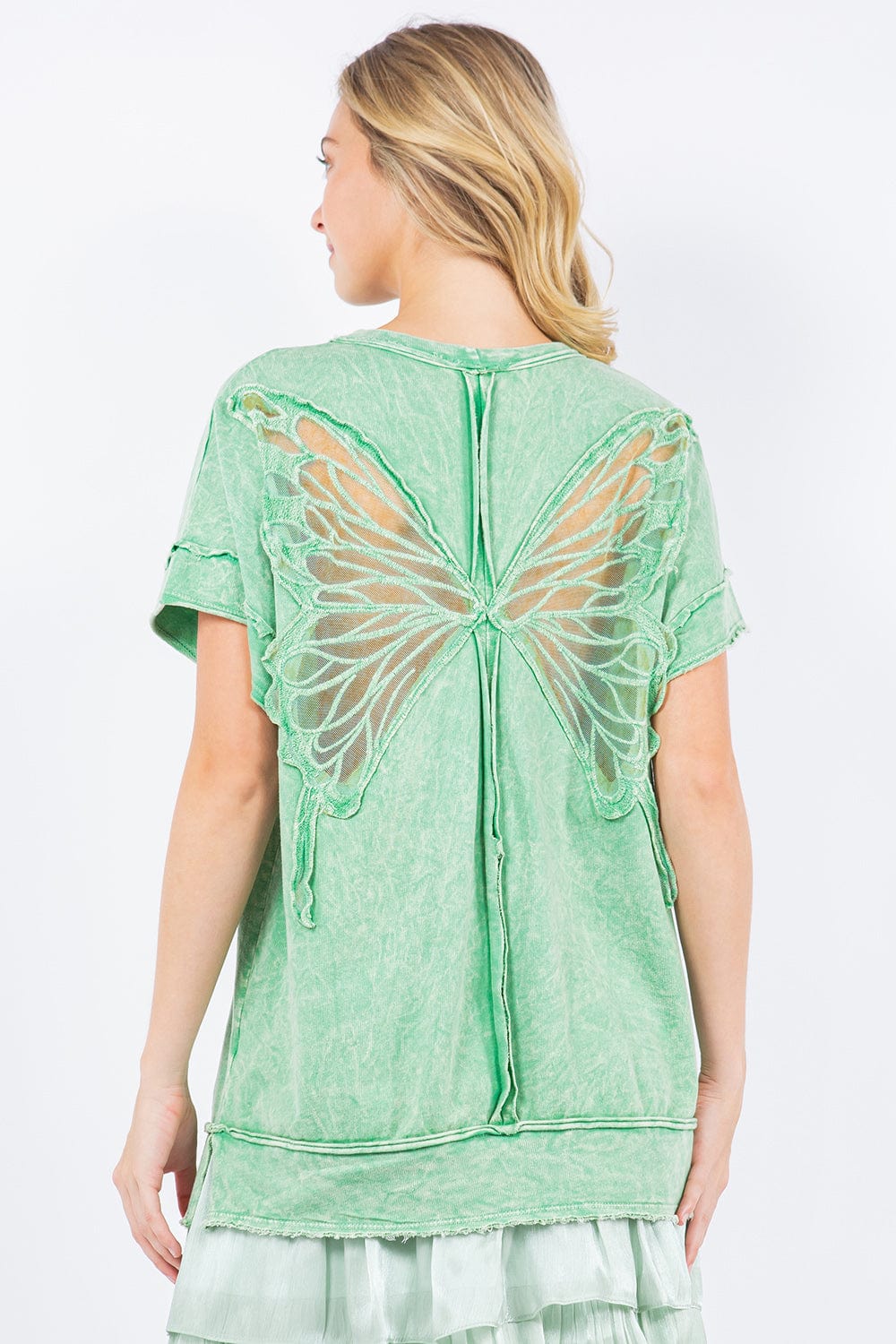 Tシャツ・カットソー No.0291 washing butterfly half T No.0291 washing butterfly half T (HOLY IN CODE/Tシャツ