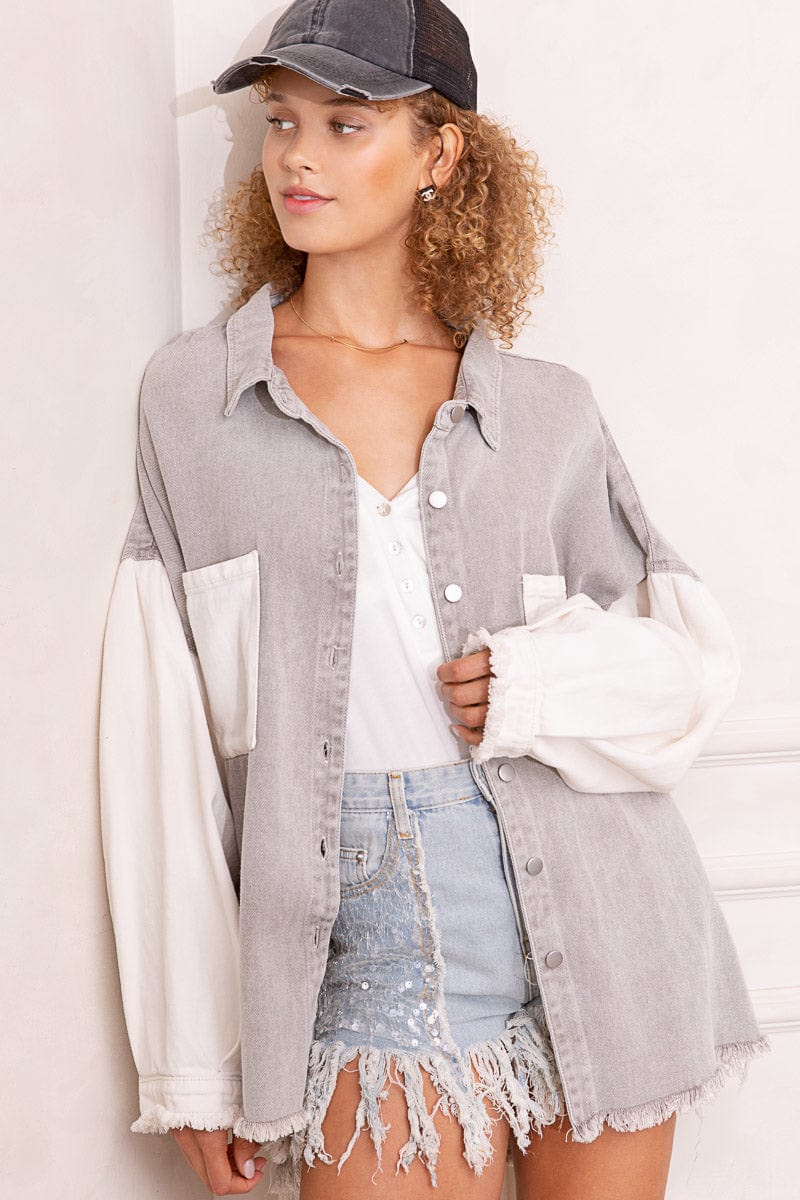 POL Oversized Twill Jacket