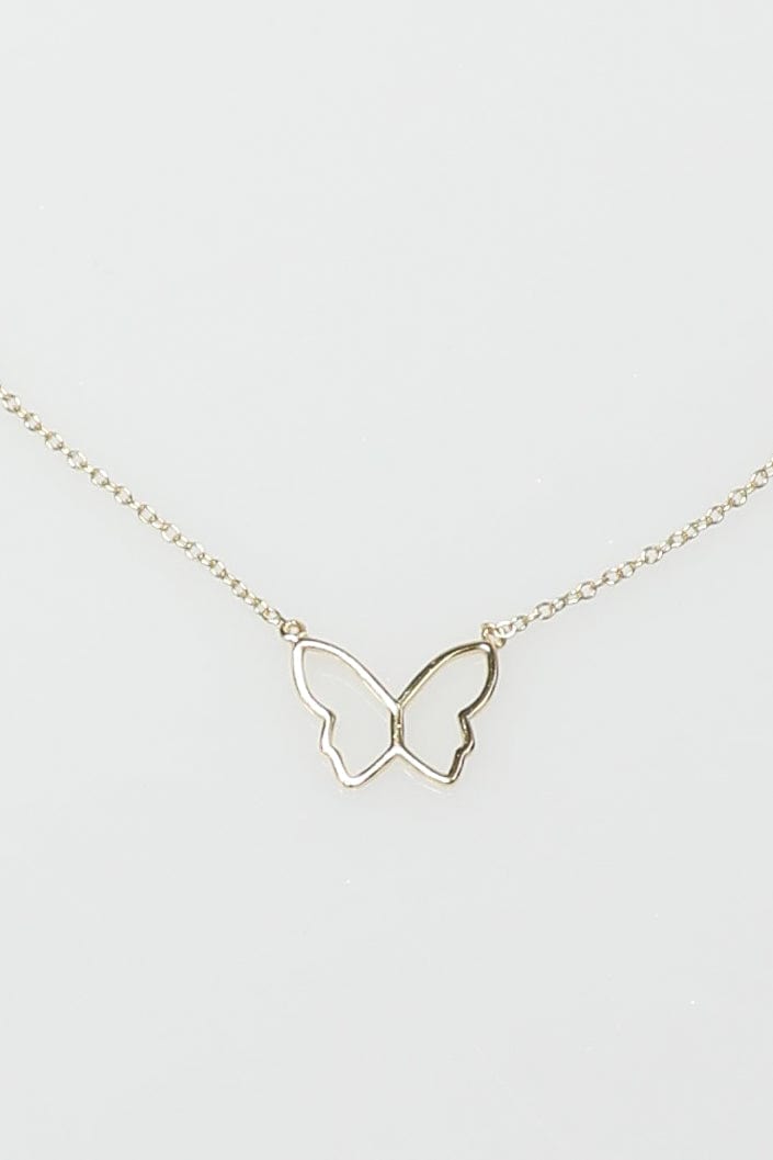 Sterling Silver Necklace with Butterfly