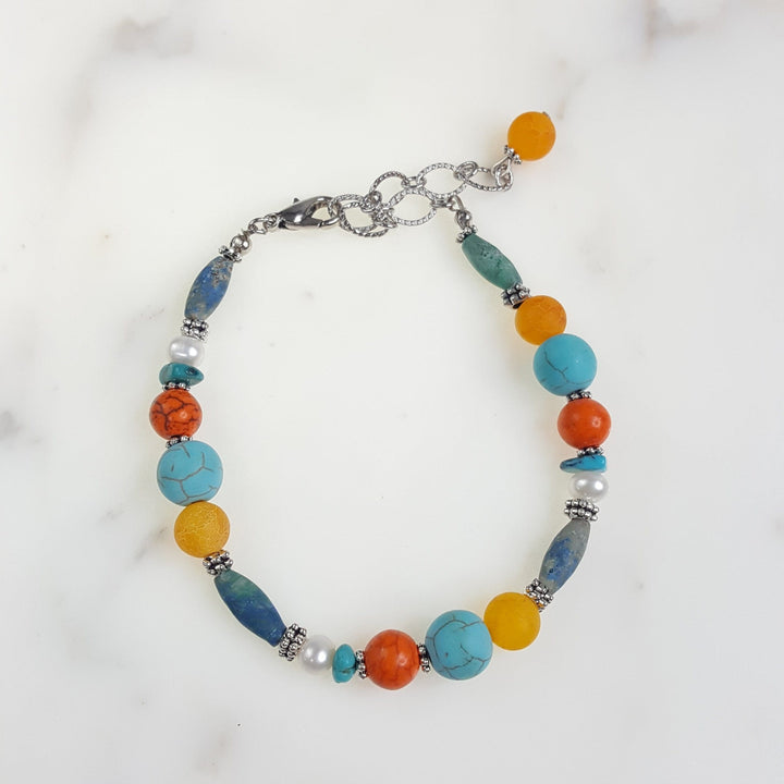 Living in Color Bracelet with Genuine Stones