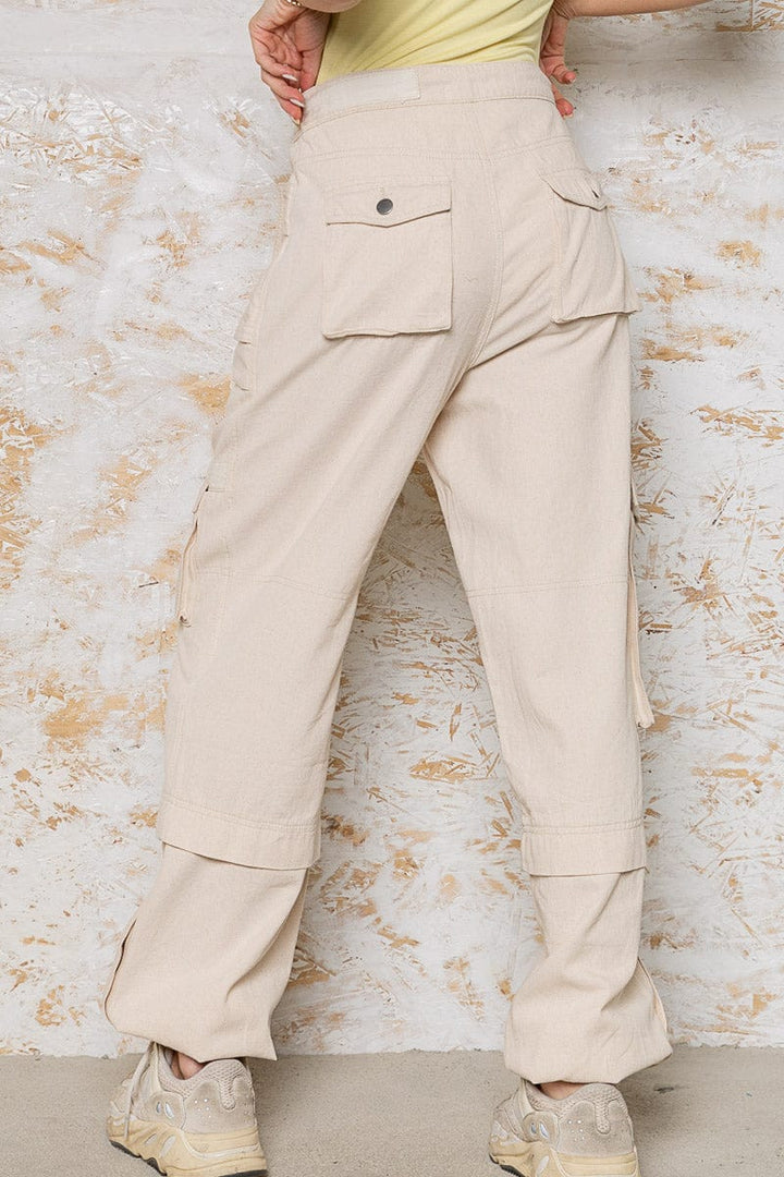 POL Clothing Twill Baggy Cargo Pants