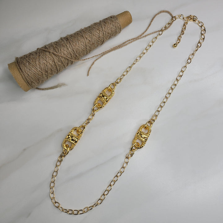 Rhapsody Chain Belt Handmade with Vintage Pendants