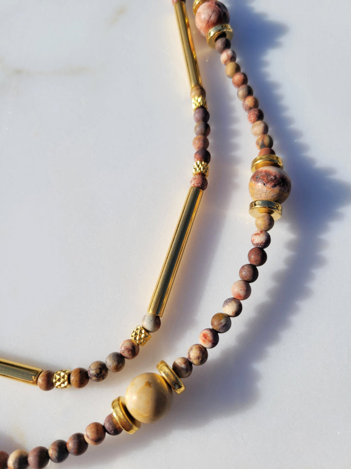 Sahara Two Strand Handmade Necklace