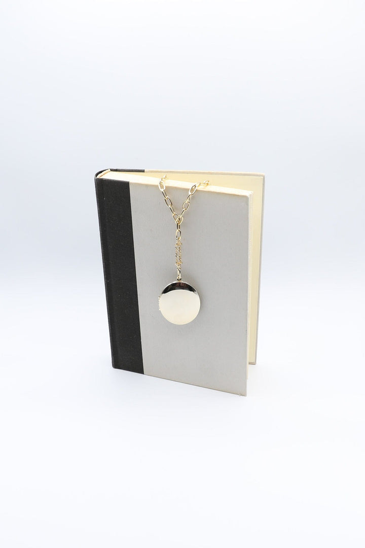 Timeless Locket Necklace on Long Gold Chain