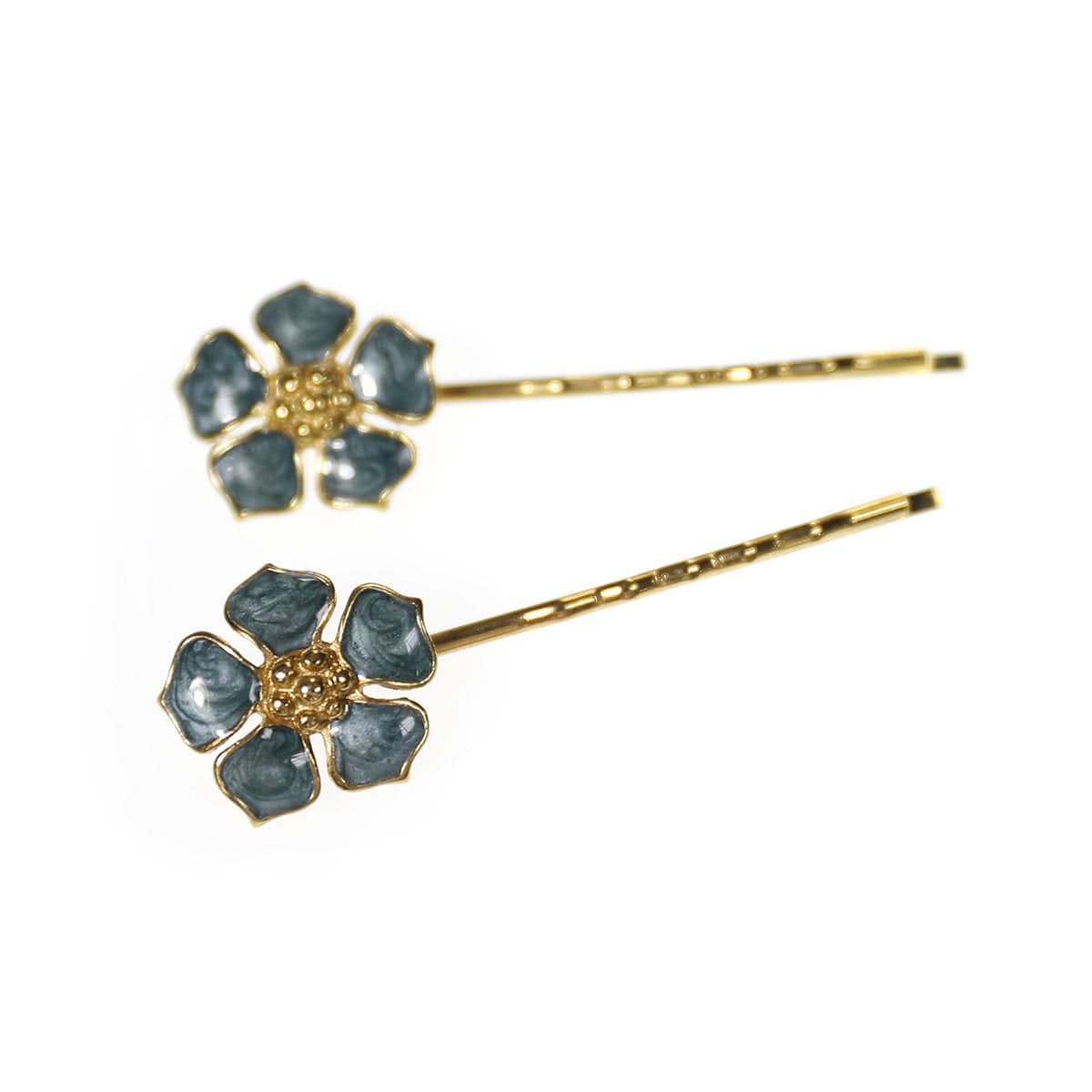 Vintage Enamel Flower Bobby Pins (Set of Two) jfybrand