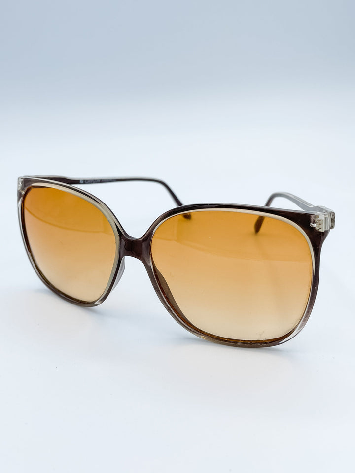 Vintage French Oversized Wayfarer Sunglasses
