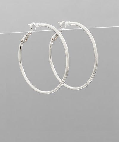 45MM Gold Dipped French Post Clasp Hoops