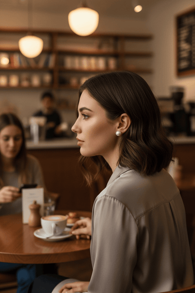 9mm White Pearl Stud Earrings