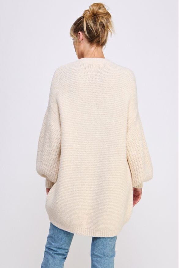 Allie Rose Lofty and Relaxed Open Sweater Cardigan