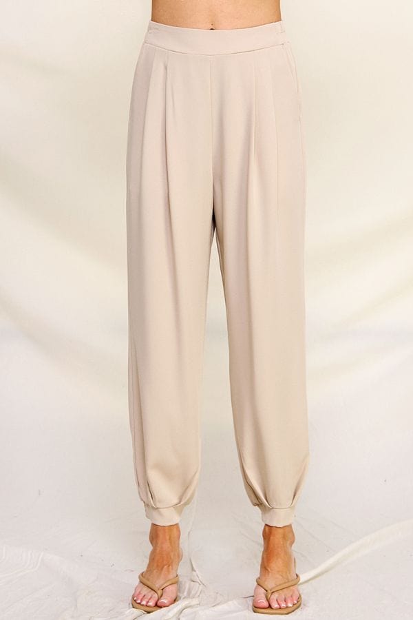 Allie Rose Pleated Jogger Pant