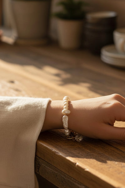Ananke Freshwater Pearl Beaded Bracelet