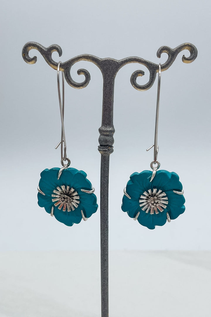 Aquatic Flora U-Hook Earrings