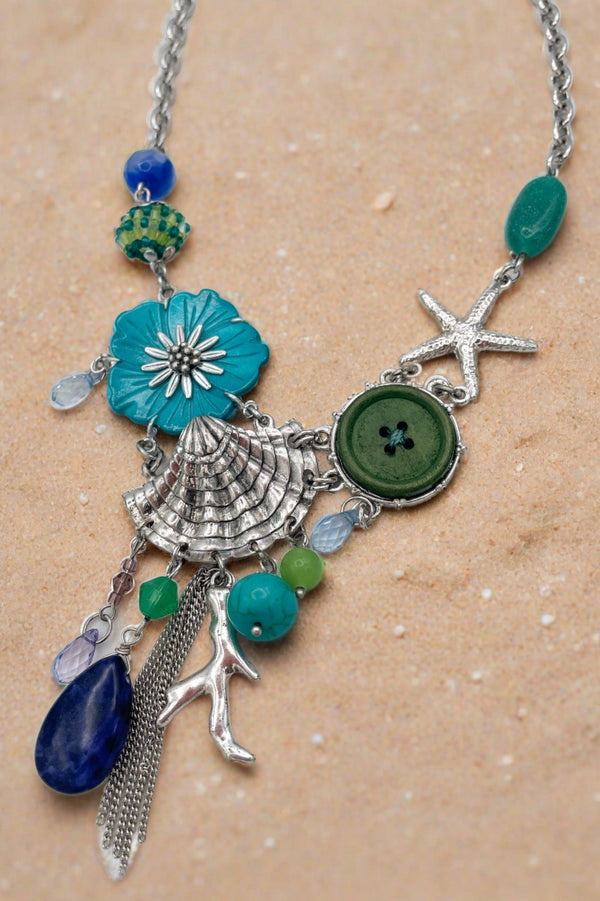 Aquatic Treasures Charm Chain Necklace