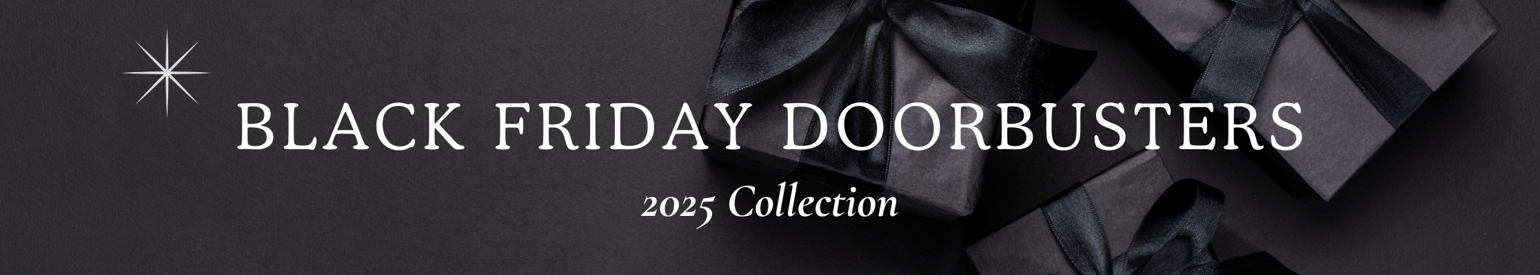 BLACK FRIDAY DOORBUSTERS 2025 collection banner