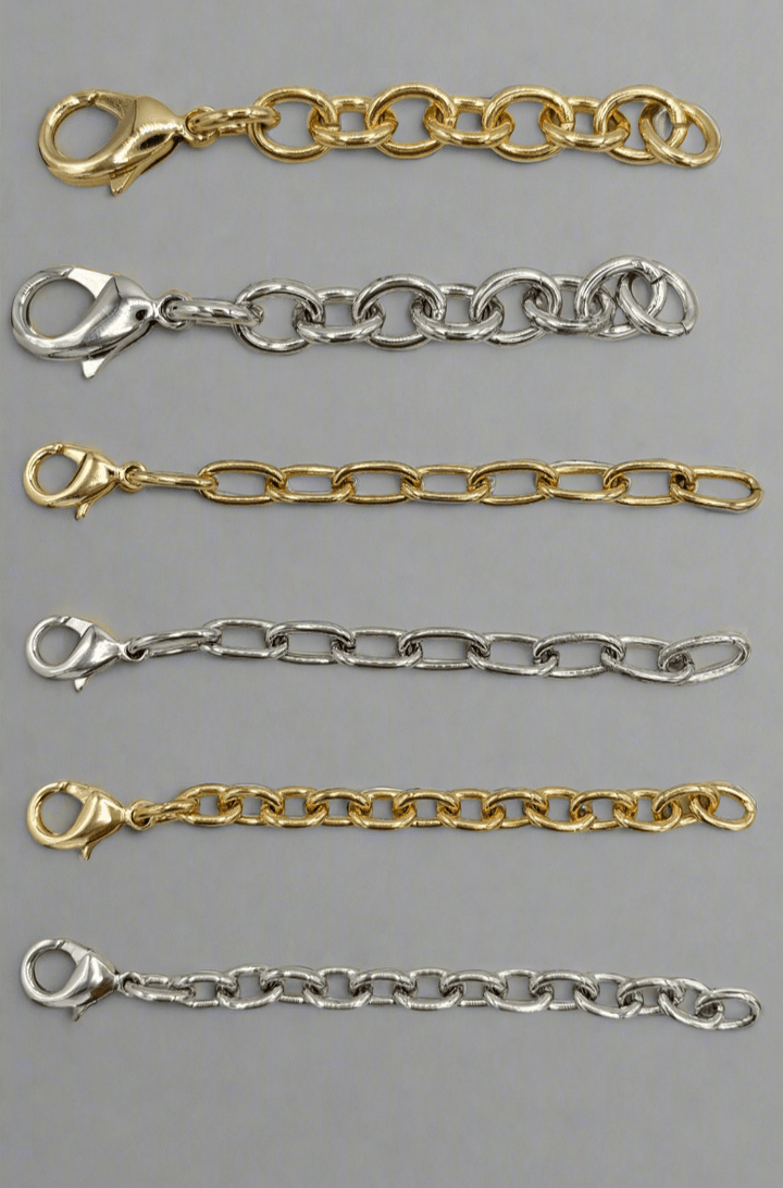 Bracelet and Necklace 2.75" Chain Extenders in Various Chain Types