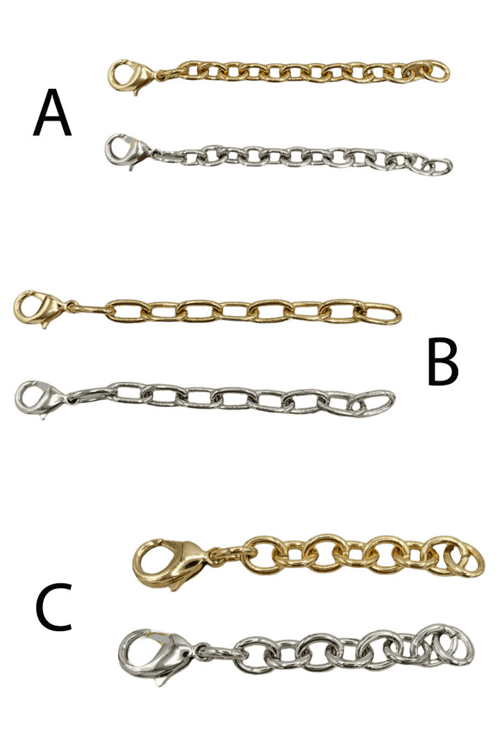 Bracelet and Necklace 2.75" Chain Extenders in Various Chain Types