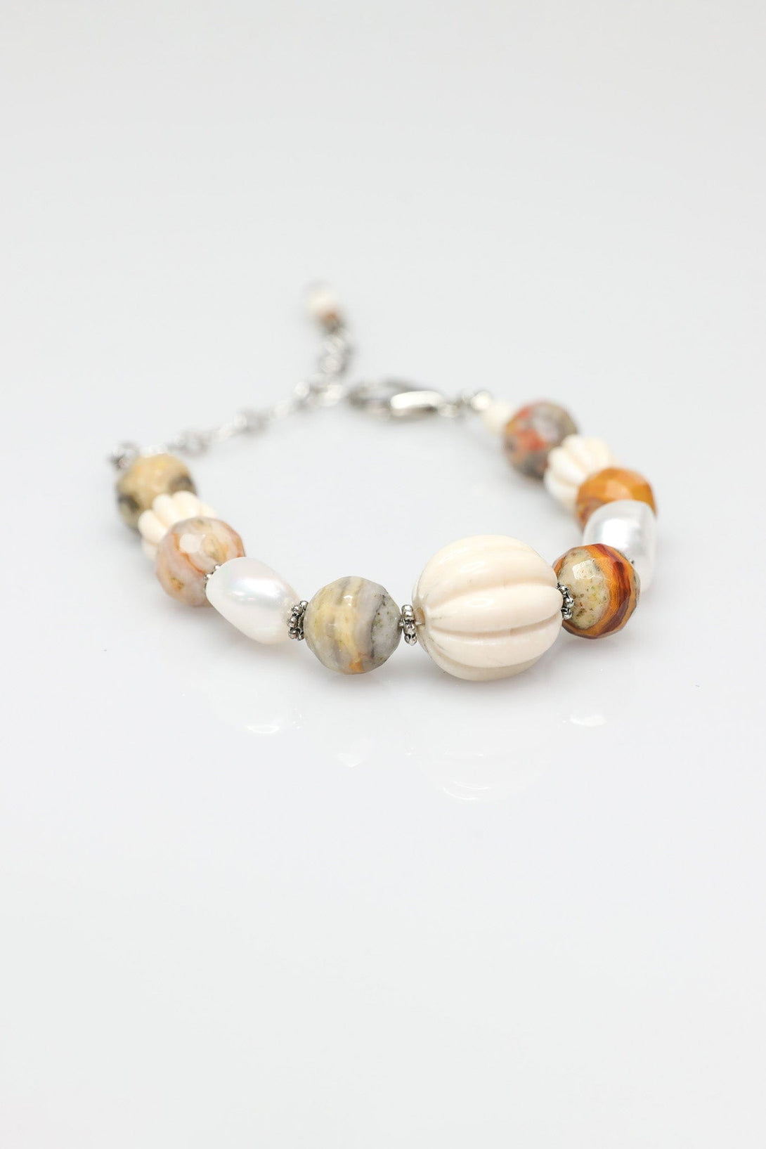Bracelet in Cream with Neutral Accents