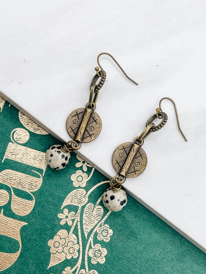 Bronze Boho Drop Earrings