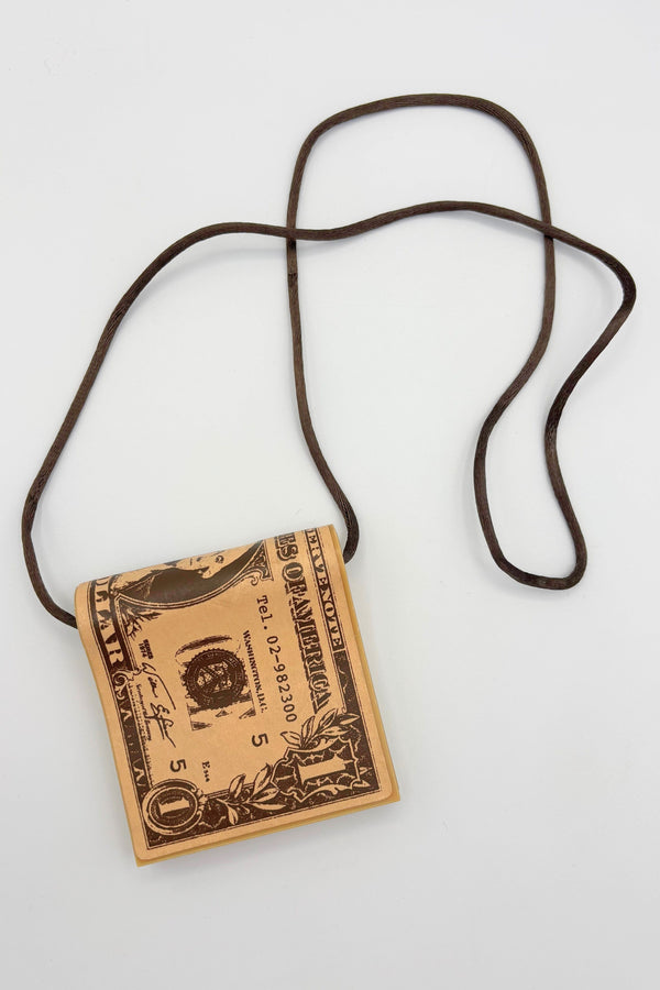 Buch + Deichmann One of a Kind Vintage 1980's Dollar Bill Hidden Compartment Necklace
