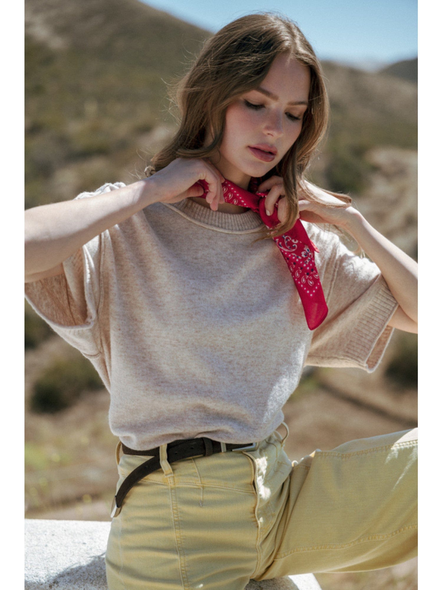 トップス ANDWANG one shoulder bijou sweat Brooksville One Shoulder Sweatshirt | Seventy Eight and Sunny