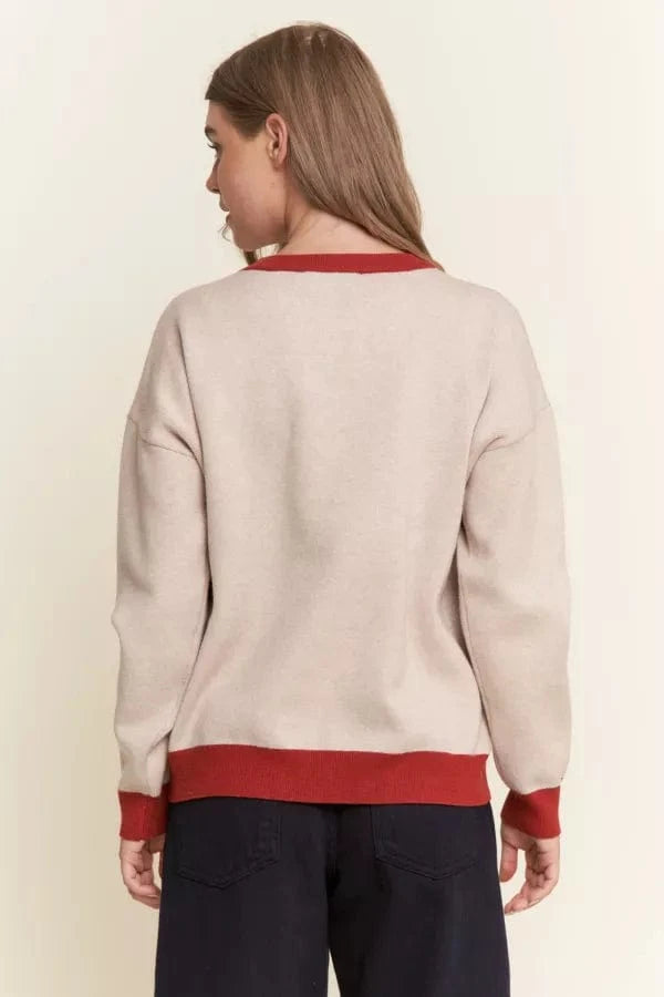 Dachshund Wearing Christmas Hat Holiday Sweater