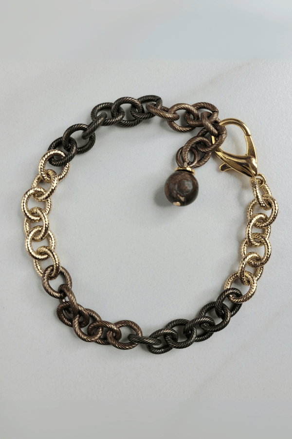 Daenerys Handmade Etched Cable Chain Bracelet