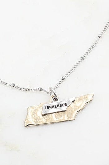 Double Tennessee Charm State Necklace