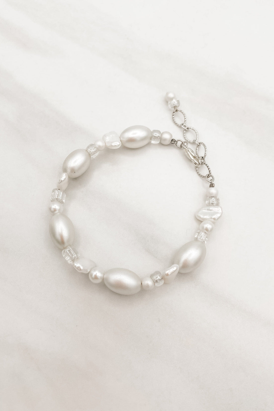 Evelyn Mixed Pearl and Bead Bracelet