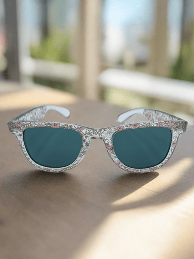 French Vintage Floral Wayfarer Style Sunglasses