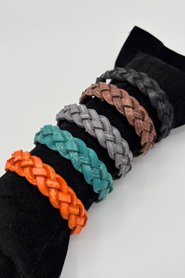 Genuine Braided Leather Bracelet