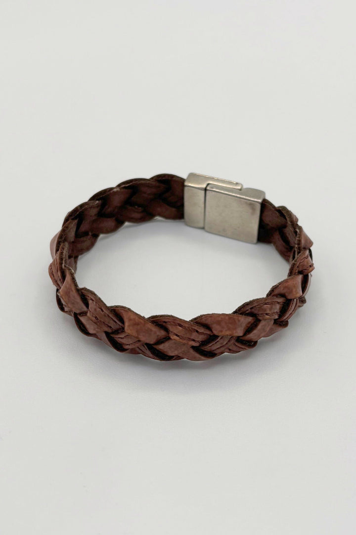 Genuine Braided Leather Bracelet