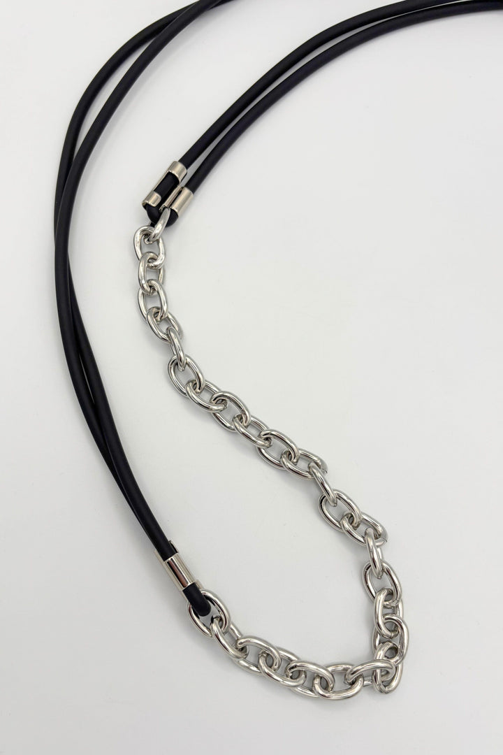 Hellen Vintage Adjustable Italian Gomma Belt with Hanging Chain Portion