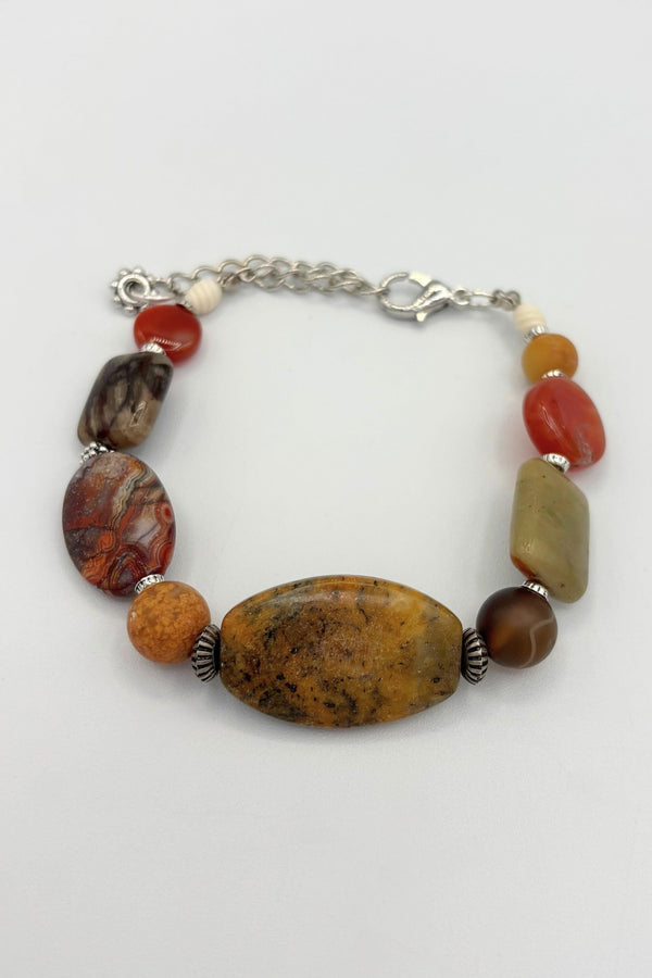Isidora Handmade Genuine Stone Bead Mix Bracelet