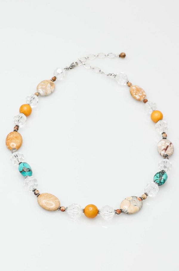 Jasper and Turquoise Necklace (also Doubles as a Bracelet)