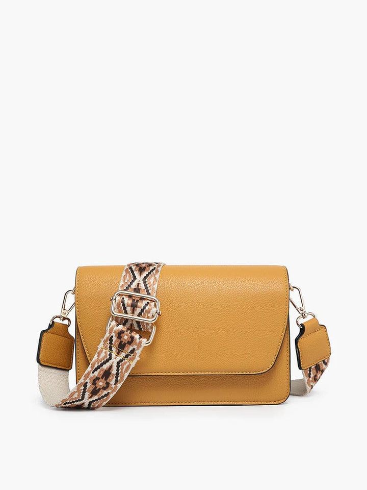 Jen & Co Noah Crossbody with Snap Closure and Guitar Strap