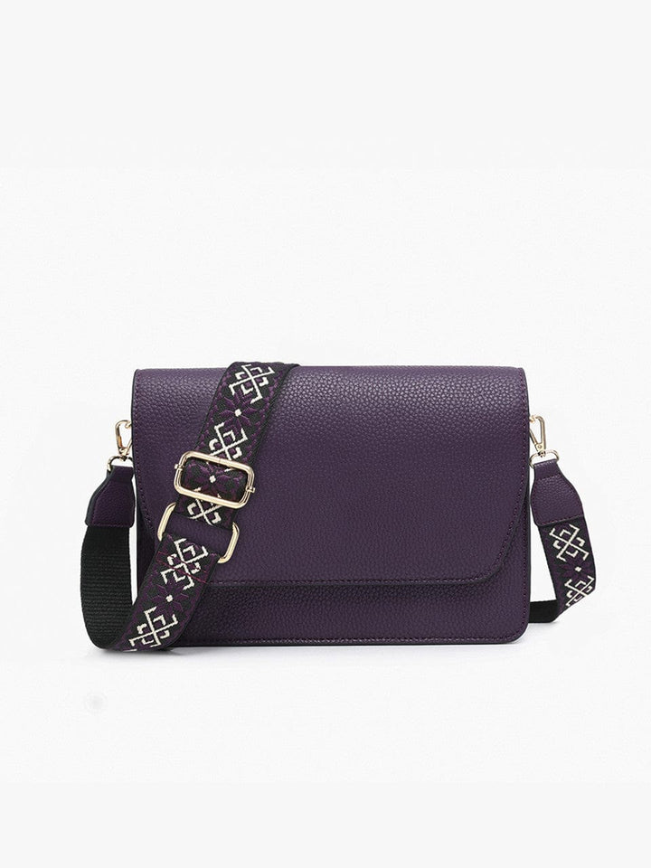 Jen & Co Noah Crossbody with Snap Closure and Guitar Strap