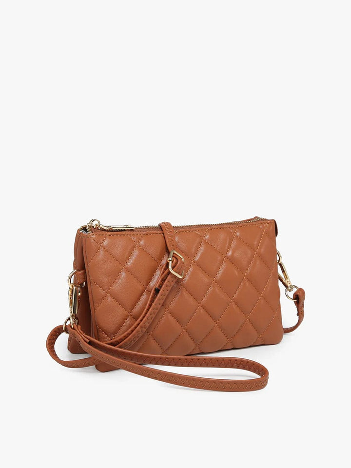 Jen & Co Riley Patterned Compartment Crossbody with Wristlet