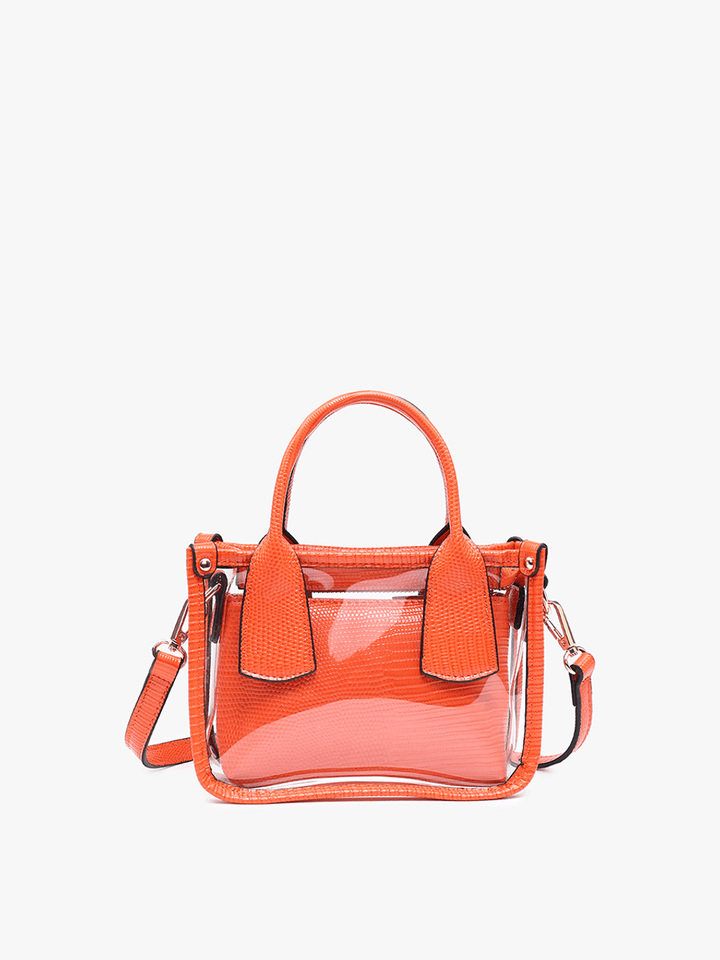 Jen & Co Stacey Clear Satchel with Inner Bag