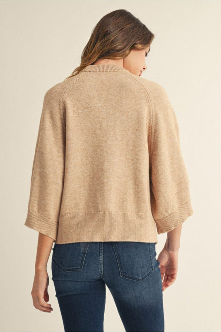 Jodifl Raglan Wide Sleeves Comfy Sweater Top