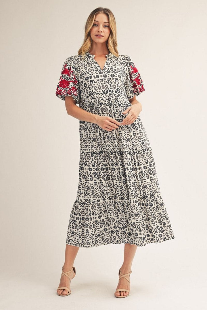 tribal embroidered dress 100 SV {Earth Spirit} White Tribal Embroidered Dress PLUS SIZE 3X