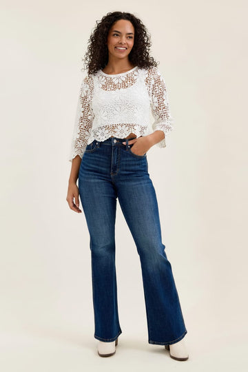 Judy Blue Charlotte Tummy Control High Waisted Flare Jeans