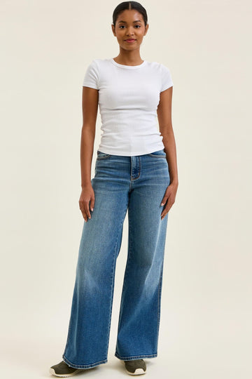 Judy Blue Classic High Waist Wide Leg Jeans