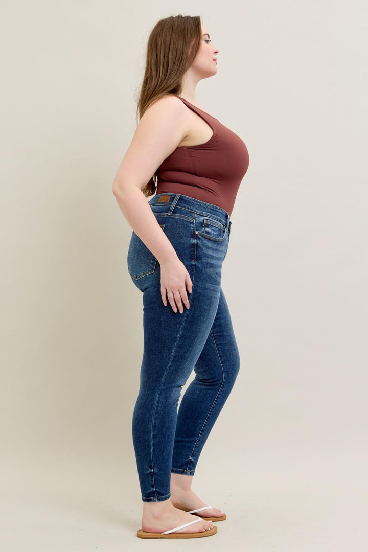 Judy Blue Core Mid Rise Skinny Jeans