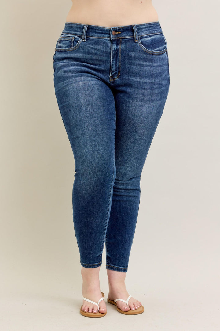 Judy Blue Core Mid Rise Skinny Jeans
