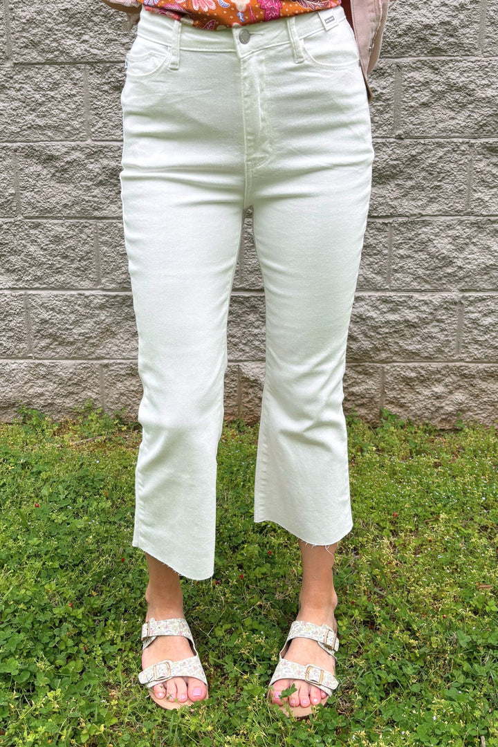 Judy Blue High Waist Cropped Subtle Bootcut Jeans