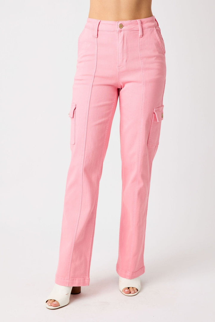 Cotton On cord cargo jeans in pink