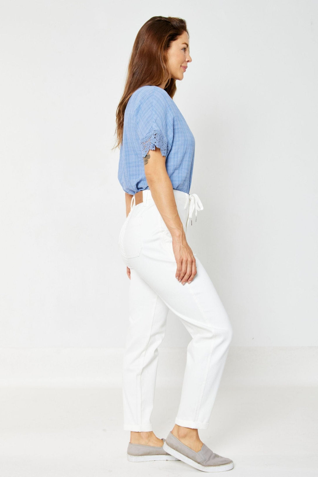 Judy Blue High Waist Garment Dyed Cuffed Jogger